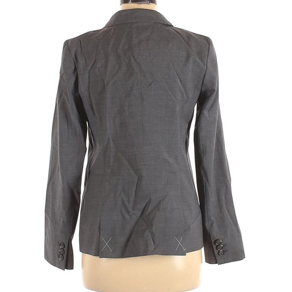 Talbots Wool 2 Button Grey Blazer Jacket Size 4 NWT - Picture 2 of 7